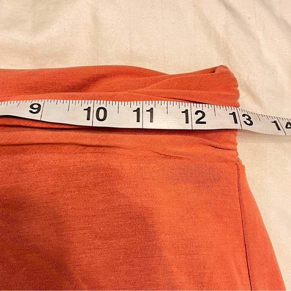 Anthropologie Twist Wrap Maxi Skirt Size Small Coral - Picture 4 of 13